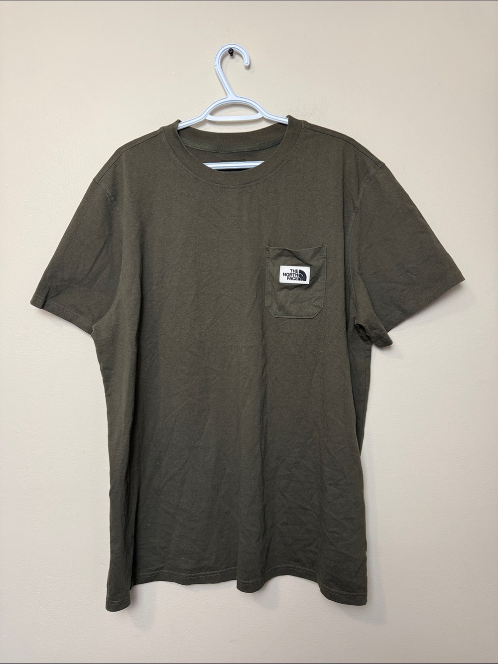 The North Face Olive Green Short-Sleeve Pocket Tee size XXL